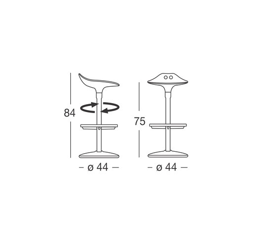 Frog Twist stool | Barhocker | SCAB Design