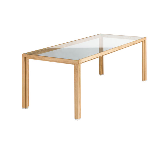 Conference table oak top glass | Contract tables | Alvari