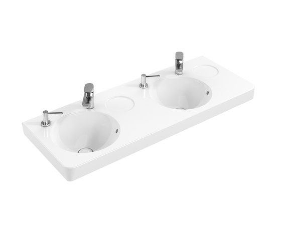 Joyce Double-Vanity Washbasin with app surface | Wash basins | Villeroy & Boch