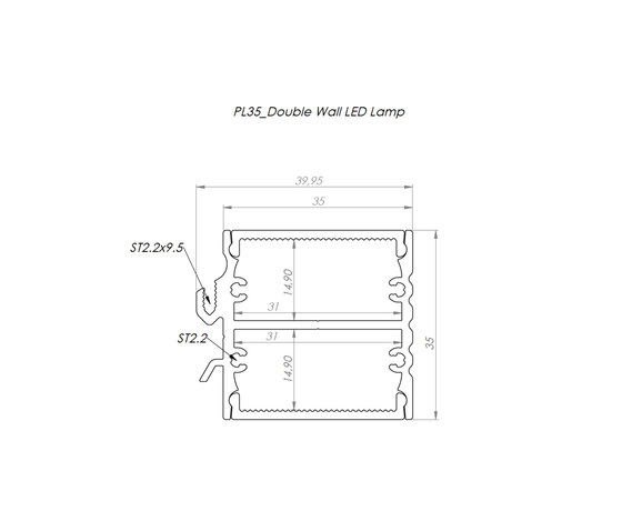 PL 35 Two Sides | Wall lights | LEDsON