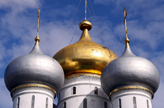 Russie | Détail du couvent de Novodievitchi | Panneaux de bois | wallunica