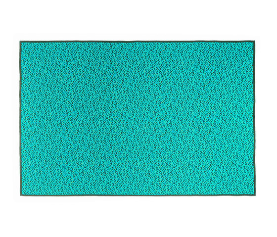 Labyrinth Calm Turquoise | Decken | ZUZUNAGA