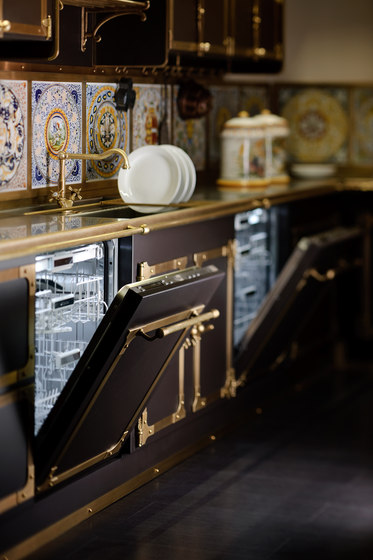 TAILOR MADE KITCHENS | COFFEE & BURNISHED BRASS KITCHEN | Fitted kitchens | Officine Gullo