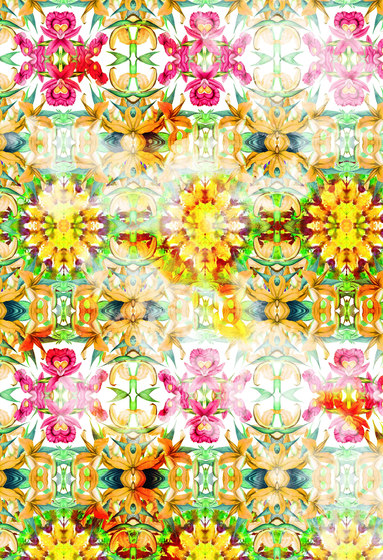 Désign floral | Répétition motif floral | Revêtements muraux / papiers peint | wallunica