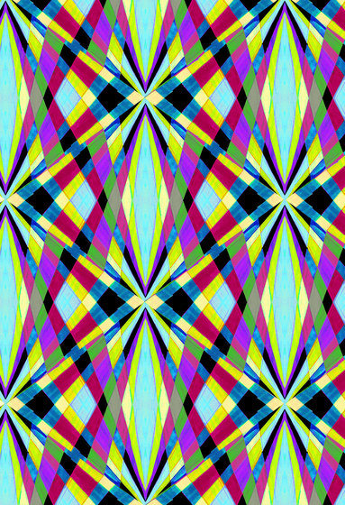 Geometrische Designs | Buntes Muster mit geometrischen Formen | Wandbeläge / Tapeten | wallunica