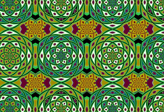 Geometric Design | Green geometric pattern | Wall coverings / wallpapers | wallunica