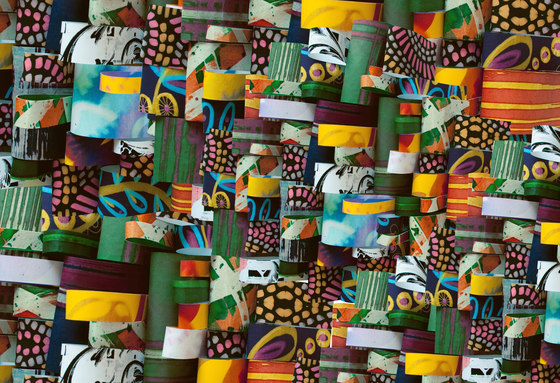 Abstract Pattern | Colorful abstract layered design | Planchas de madera | wallunica