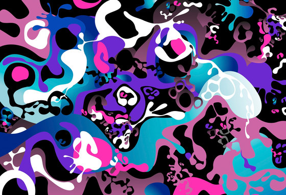 Colourful Design | Dessin de camouflage Funky | Revêtements muraux / papiers peint | wallunica