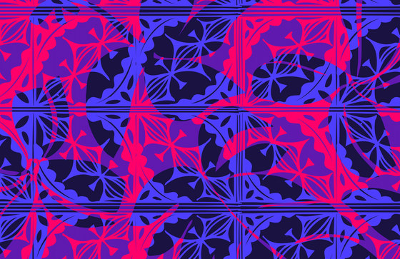 Colourful Design | Blue and pink layered design | Planchas de madera | wallunica