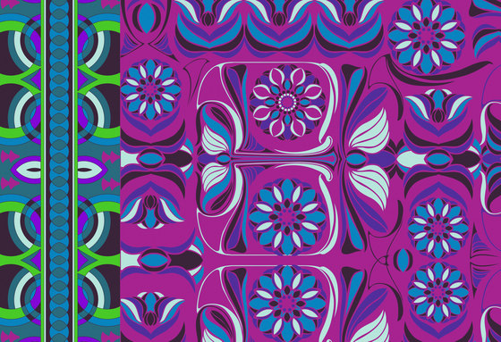 Colourful Design | Purple design | Wood panels | wallunica