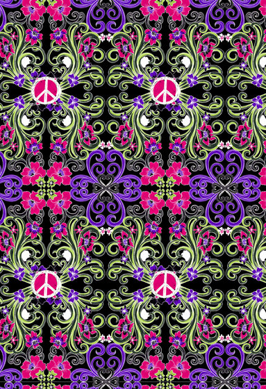 Felt Art | Intricate design with peace symbols | Wall coverings / wallpapers | wallunica
