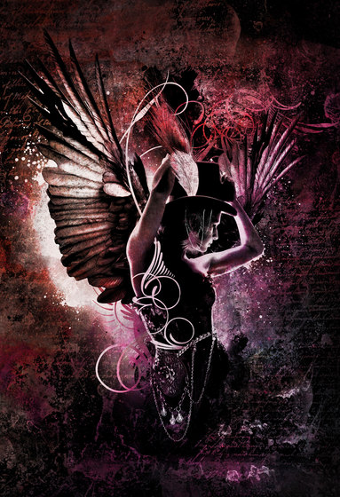 Ilustrations - Wall Art | Burlesque angel design | Arte | wallunica