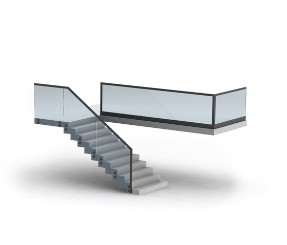 Alu Glass | Stair railings | LEDsON