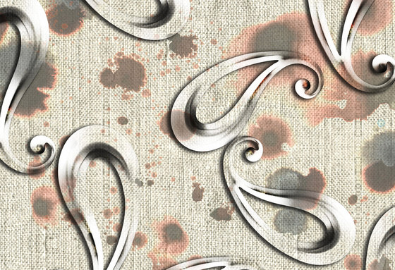 Paisley Design | Paisley over textured background | Wood panels | wallunica