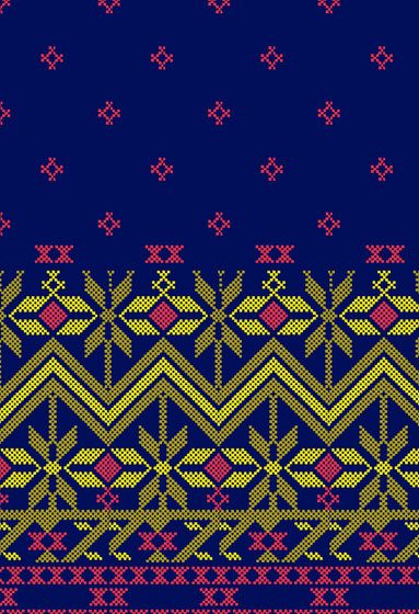Textile Structures | Colorful cross stitch design | Carta parati / tappezzeria | wallunica
