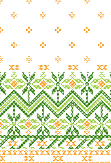 Textile Structures | Colorful cross stitch design | Pannelli legno | wallunica