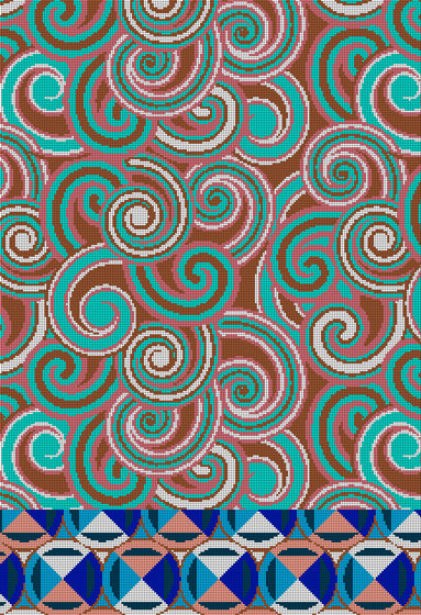 Textile Structures | Pixilated swirl design | Pannelli legno | wallunica