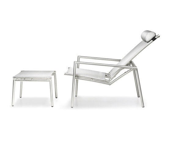 Elegance Deck Chair and Footstool | Armchairs | solpuri