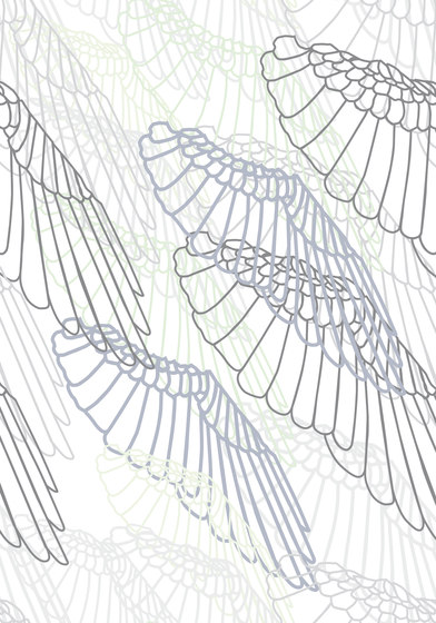 Skandinavisches Design | Flügel-Design | Wandbeläge / Tapeten | wallunica