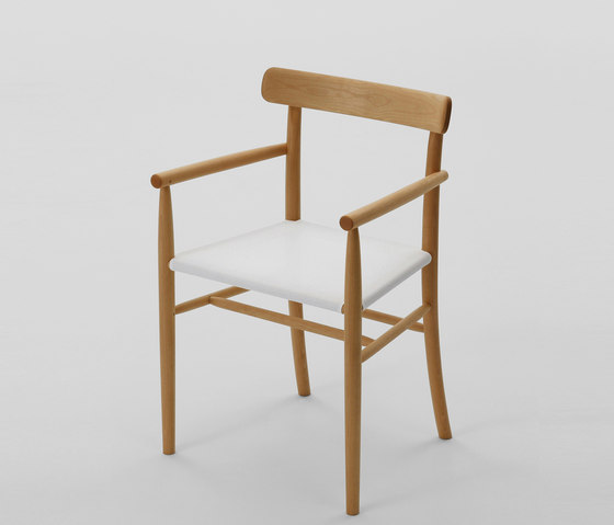 Lightwood Arm chair (Mesh seat) | Sillas | MARUNI