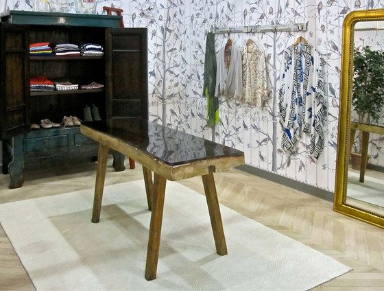 Vintage butcher table with bespoke resin top | Tavoli pranzo | Solid Floor