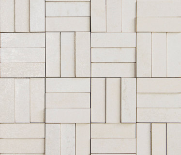 Xtreme white lappato mosaico brick | Ceramic mosaics | Apavisa