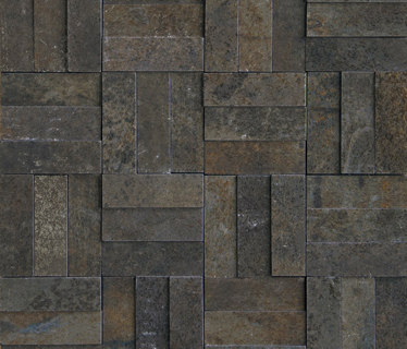 Xtreme black lappato mosaico brick | Mosaïques céramique | Apavisa