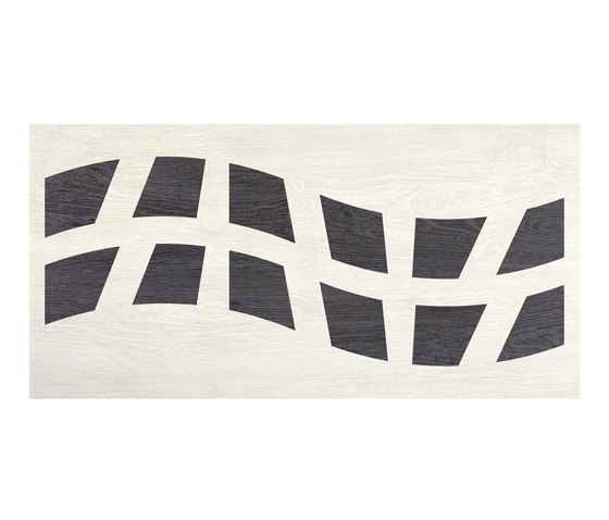 Rovere white decapé decor wave | Planchas de cerámica | Apavisa