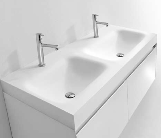 Corian LW 144 Washbasin sit-on | Wash basins | Milldue