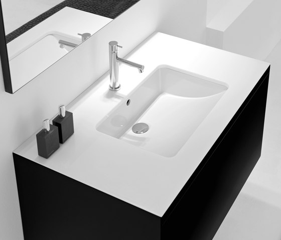 Rettangolare Washbasin undermounted | Wash basins | Milldue
