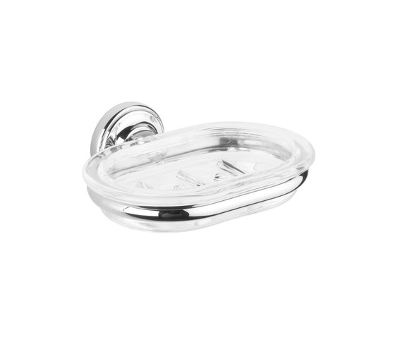 Vienna soap dish with clear glass | Soap holders / dishes | Aquadomo