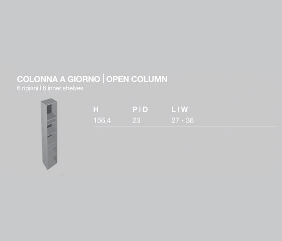 Fly Open column | Wall cabinets | Milldue