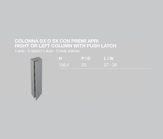 Fly Column | Wall cabinets | Milldue