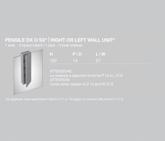 Pivot Wall unit | Wall cabinets | Milldue