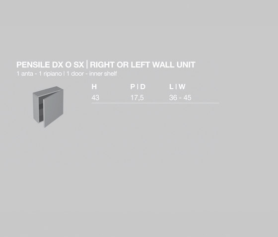 Symi Pensile | Armadietti parete | Milldue