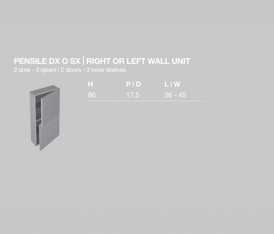 Symi Wall unit | Wall cabinets | Milldue