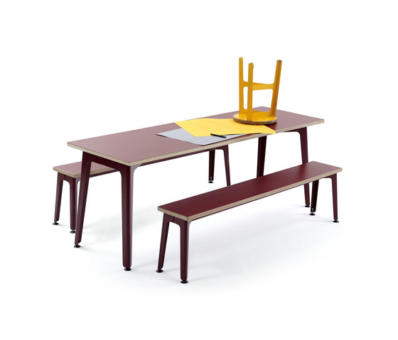 Fold table and bench | Table-seat combinations | naughtone
