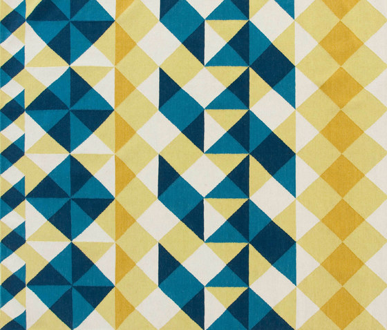 Mosaïek Kilim Rug Yellow 2 | Tapis / Tapis de designers | GAN