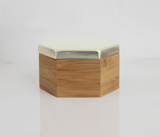 Hex Box Medium Mirror | Contenedores / Cajas | Evie Group