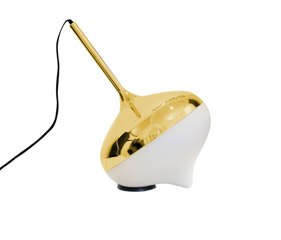 Spun Large Floor Lamp Gold | Lámparas de suelo | Evie Group