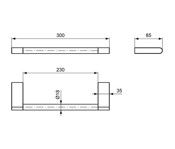 Connect Handtuchhalter 300mm | Porte-serviettes | Ideal Standard