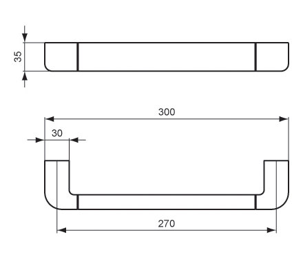 SoftMood Handtuchhalter 300mm | Towel rails | Ideal Standard