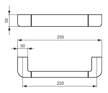 SoftMood Handtuchhalter 250mm | Estanterías toallas | Ideal Standard