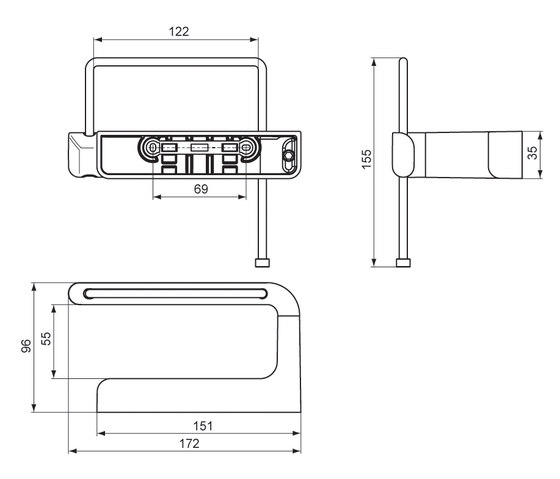 SoftMood Papierrollenhalter | Portarollos | Ideal Standard