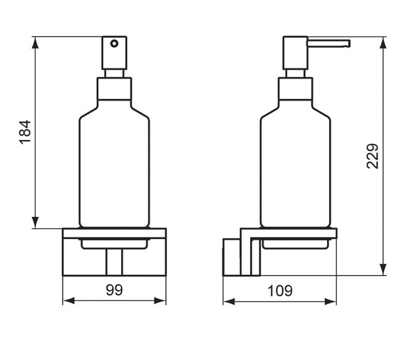 Strada Lotionspender | Soap dispensers | Ideal Standard