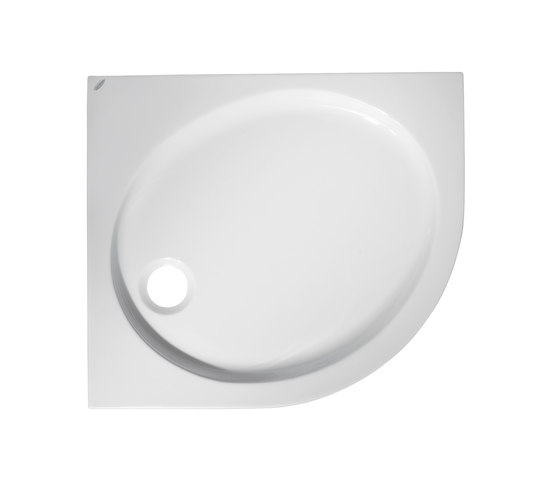Aqua Viertelkreis-Brausewanne 90 cm asymmetrisch links | Shower trays | Ideal Standard