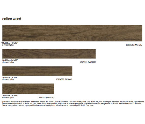 Slimtech Wood-Stock | Coffee Wood | Ceramic panels | Lea Ceramiche