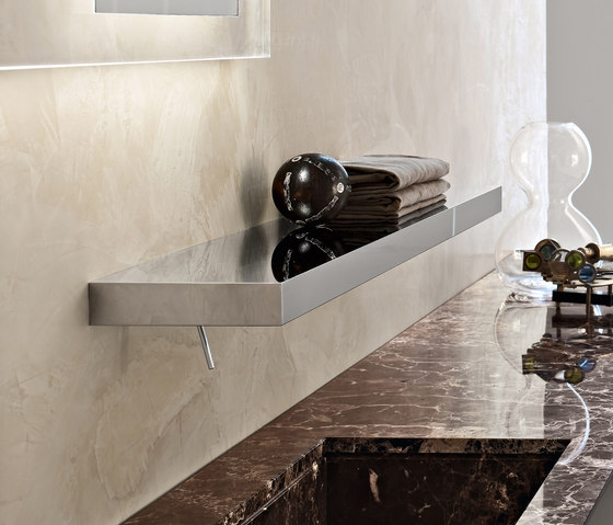 Steel tap-shelf | Robinetterie pour lavabo | Toscoquattro