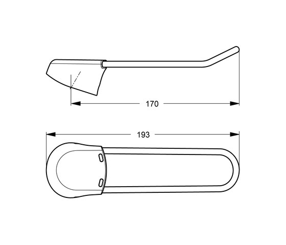 CeraPlus Bügelgriffhebel 170mm | Rubinetteria accessori | Ideal Standard