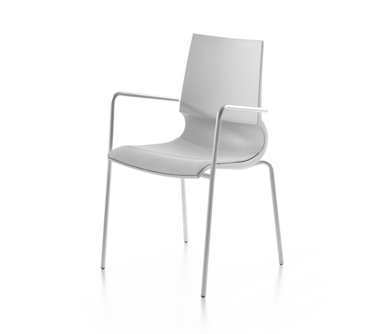 Ricciolina 4 legs with armrests/with seat cushion | Sillas | Maxdesign